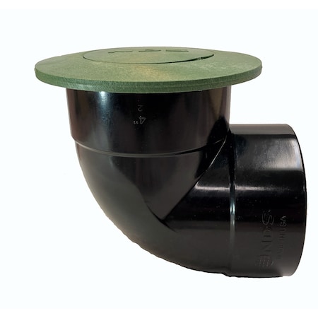 B & K NDS 5.9 in. W X 7.9 in. D Round Emitter with 90 Degree Elbow 322G